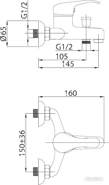 Смеситель Rubineta Optima-10/K [O10K08]