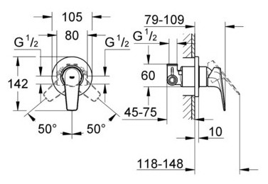 Смеситель Grohe BauFlow 124900