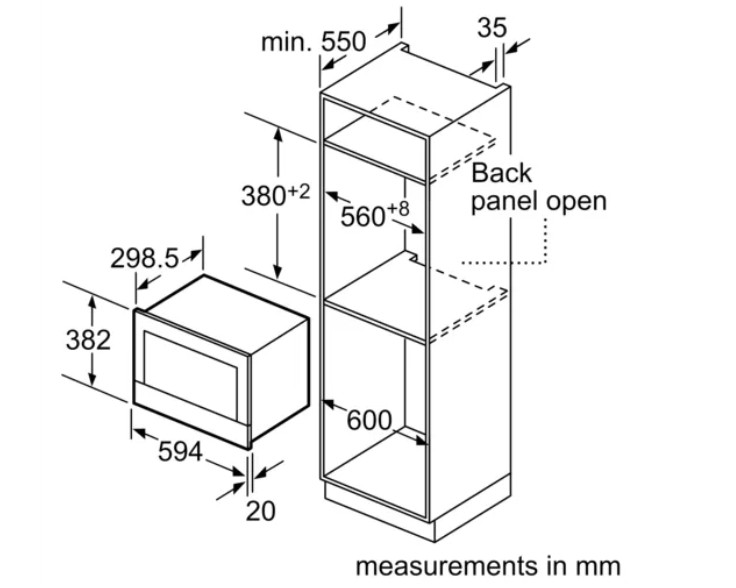 Микроволновая печь Bosch BFR634GW1