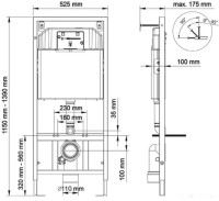 Система инсталляции Berges Wasserhaus Novum 040263