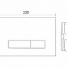 Панель смыва BelBagno Genova BB019-GV-CHROME