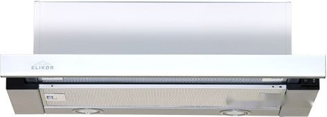 Вытяжка Elikor Интегра Glass 50Н-400-В2Д (нержавеющая сталь/белое стекло) (940978)