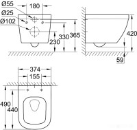 Унитаз Grohe Euro 3920600H