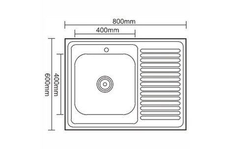 Кухонная мойка Ledeme L68060-R