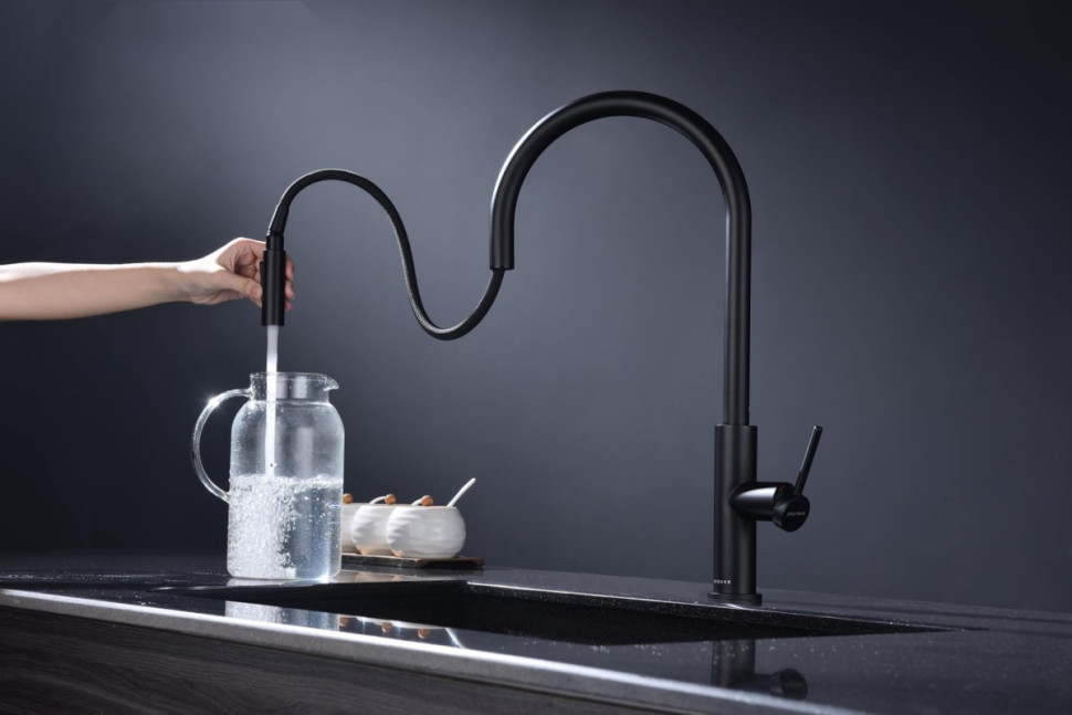 Смеситель Paulmark Senso Se215180-AN (черный/антрацит)