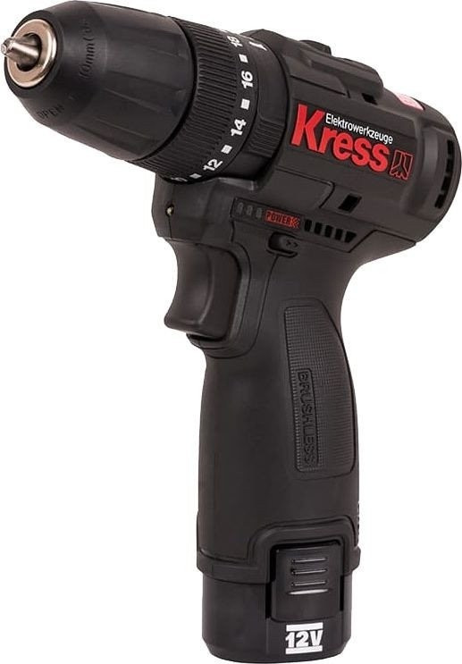 Ударная дрель-шуруповерт Kress KU362.2 (с 2-мя АКБ, сумка)