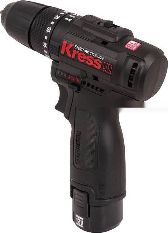 Ударная дрель-шуруповерт Kress KU362.2 (с 2-мя АКБ, сумка)