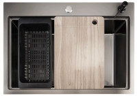 Кухонная мойка Stellar S6050NB-A (нано черный, c доской)