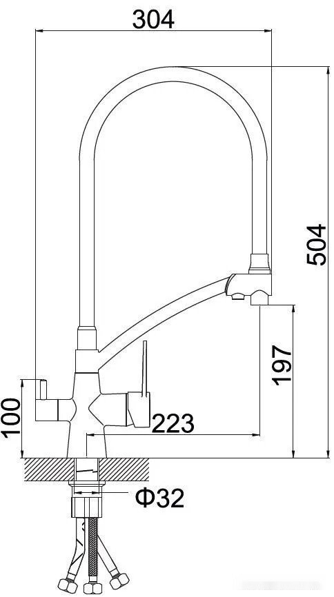 Смеситель Potato P4077-6