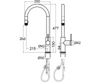 Смеситель Paulmark Galant Ga213077-SBG (золото/светлое брашированное золото)