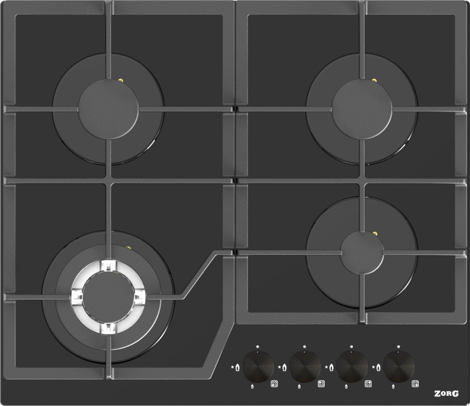 Варочная панель Zorg HAG61 FDW black