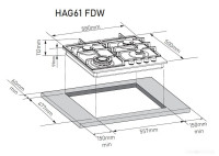 Варочная панель Zorg HAG61 FDW black
