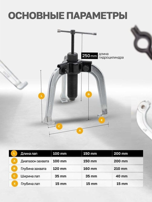 Съемник подшипников Forstime 60 831 FT-66622