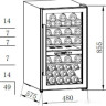 Винный шкаф Weissgauff WWC-49 DB DualZone