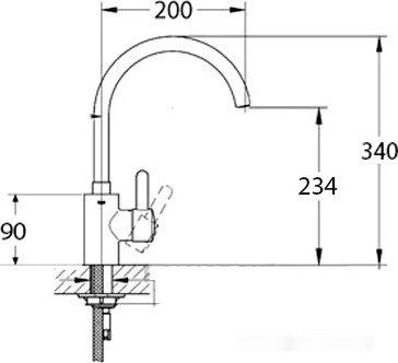 Смеситель Polygran Элара (хлопок 331)