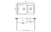 Кухонная мойка Polygran Brig 772 (светло-серый)