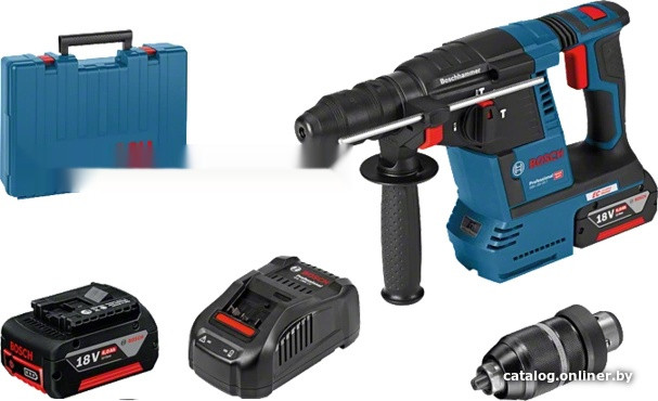 Перфоратор Bosch GBH 18V-26 F Professional 0611910003 (с 2-мя АКБ, кейс)