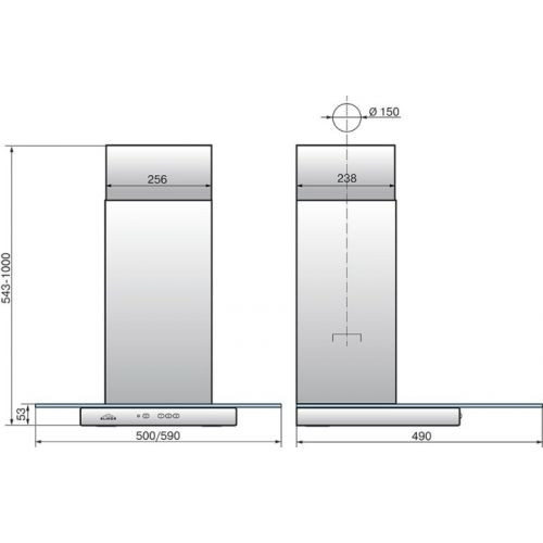 Вытяжка Elikor Кристалл 60Н-430-К3Д (Нержавеющая сталь/Тонированное стекло)