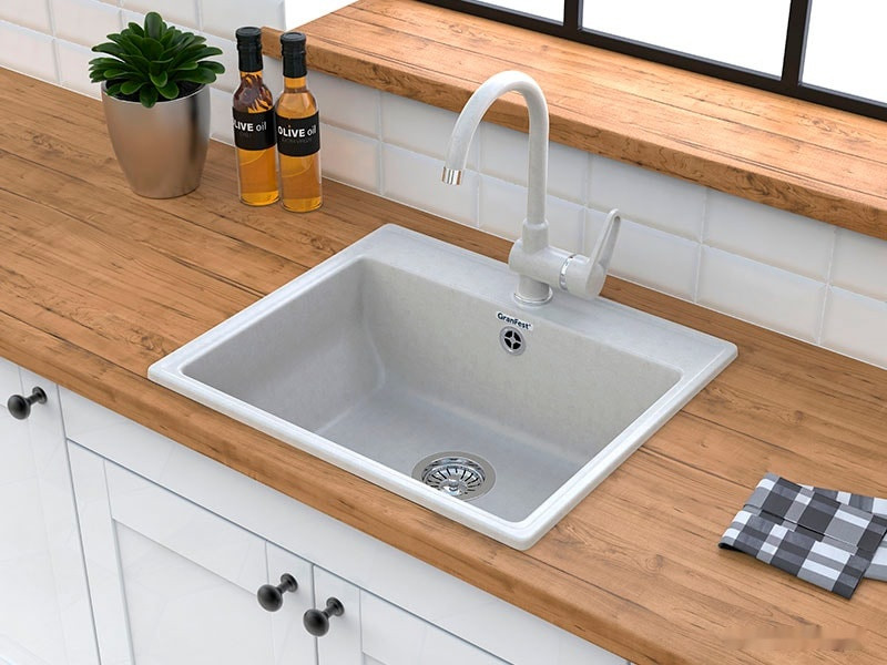 Кухонная мойка GranFest GF-V-580 (графит)
