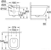 Унитаз Grohe Euro 3932800H