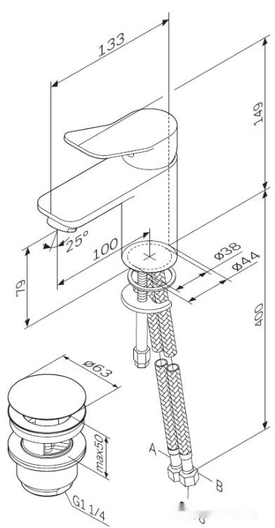 Смеситель Am.Pm X-Joy F85A82100
