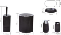 Набор аксессуаров для ванной Bemeta Home 290000208 (черный)