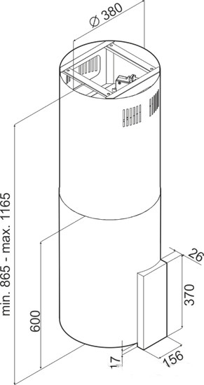 Вытяжка Ciarko ORW BLACK GLASS