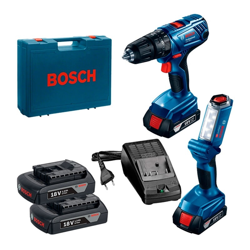 Дрель-шуруповерт Bosch GSR 180-LI Plus GLI 18V-300 Professional 06019F8103 (с 2-мя АКБ)