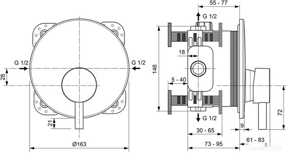 Смеситель Ideal Standard Cerafine A7388AA + A1000NU