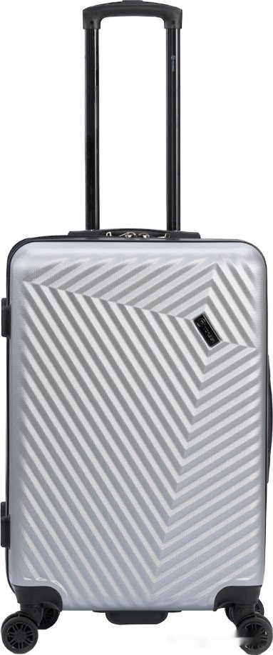 Чемодан-спиннер Torber T1919M 67 см (серебристый)