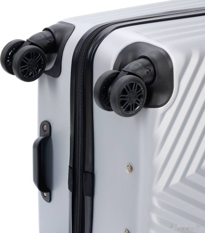 Чемодан-спиннер Torber T1919M 67 см (серебристый)