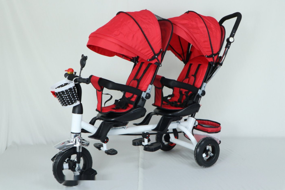 Детский велосипед Nino Двухместный (красный)