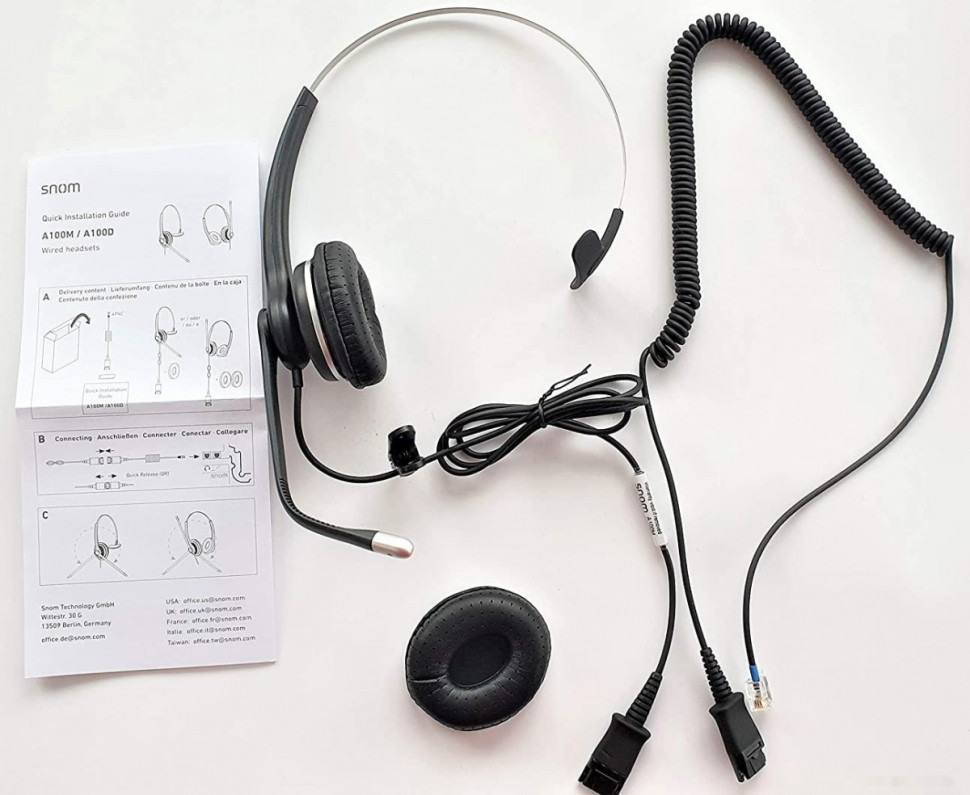 Наушники Snom A100M