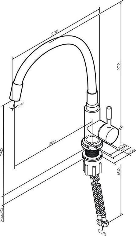 Смеситель Am.Pm X-Joy S F85B07605
