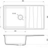 Кухонная мойка GranFest GF-LV-860L (песочный)