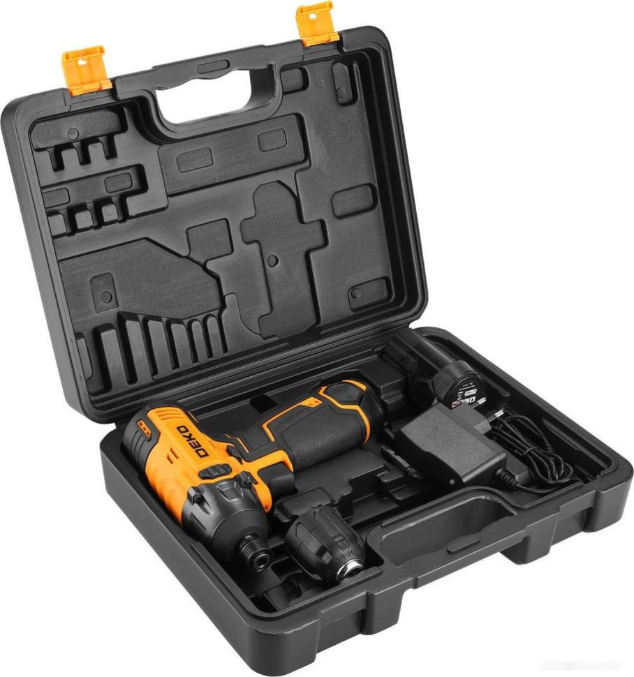 Винтоверт Deko DKIS12-Li Set 063-4390 (с 2-мя АКБ, кейс)