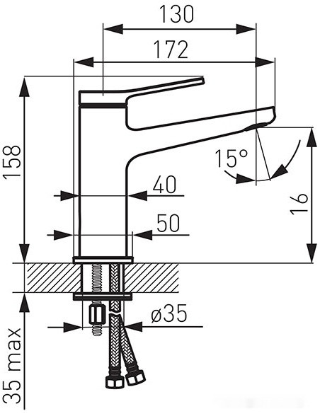 Смеситель Ferro Stratos BSC2