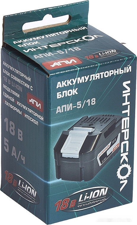 Аккумулятор для инструмента Интерскол АПИ-5.0/18 2400.022 (18В/5 Ач)