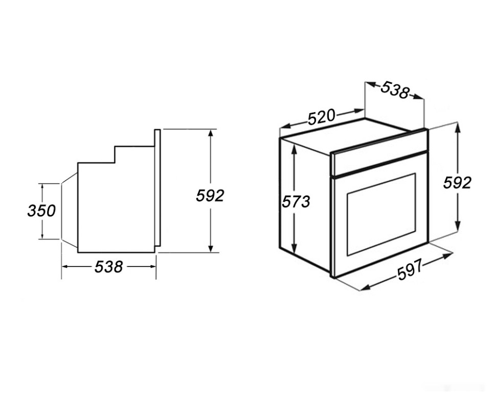 Духовой шкаф GrandGermes OBE-60BK-15 (чёрный)