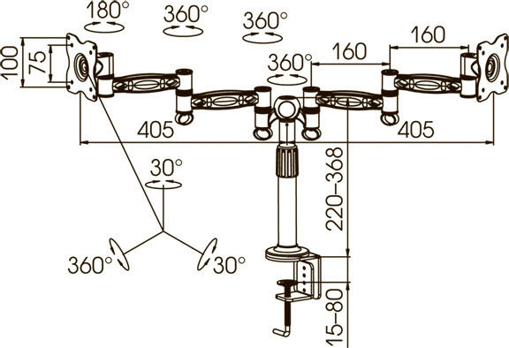 Кронштейн Kromax OFFICE-3
