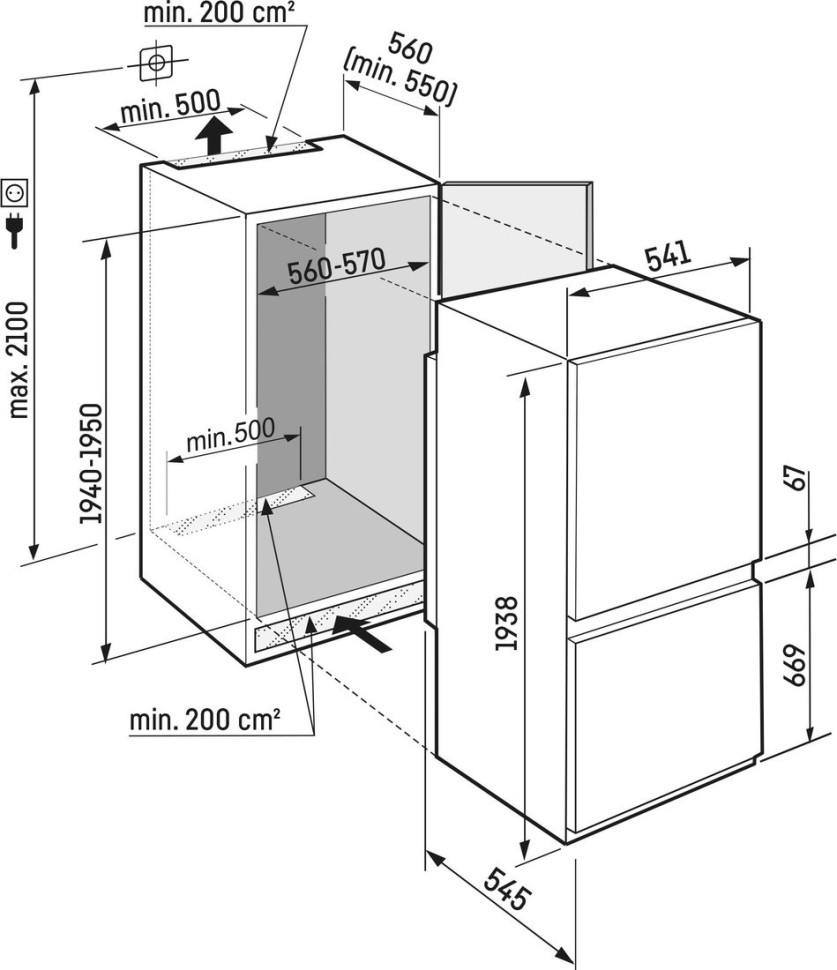 Холодильник Liebherr ICNSd 5603 Pure NoFrost