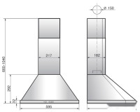 Вытяжка Elikor Сигма 90П-650-К3Д 961893 (антрацит/бронза)