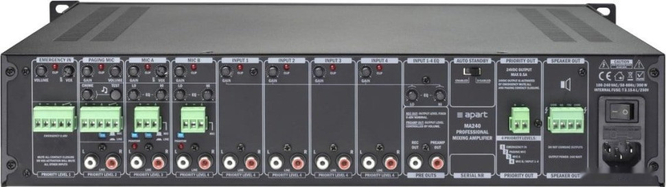 Трансляционный усилитель Apart Audio MA240