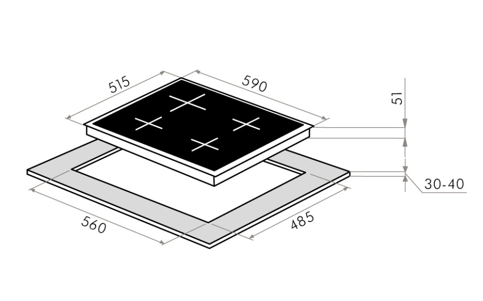 Варочная панель Maunfeld EGHG.64.6CW/G