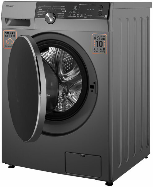 Стиральная машина Weissgauff WM 59412 DC Inverter Steam Silver