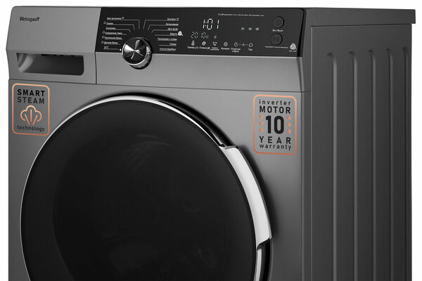 Стиральная машина Weissgauff WM 59412 DC Inverter Steam Silver