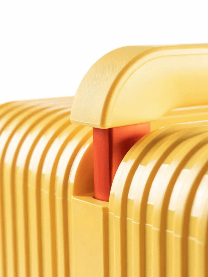 Чемодан DoubleW 005# (M, желтый)