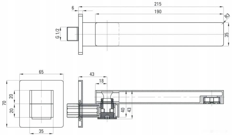 Смеситель Deante Cascada NAC 084K
