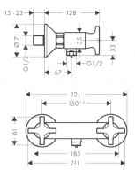 Смеситель Hansgrohe Logis Classic 71260000