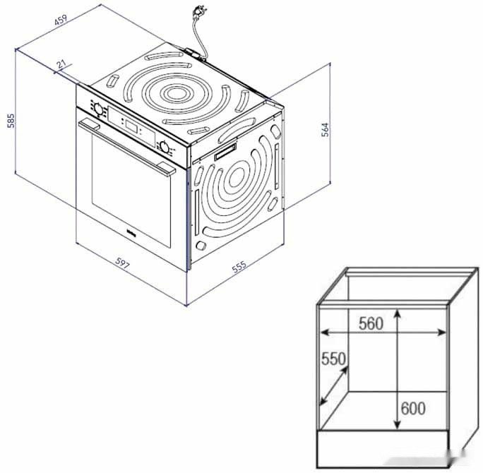 Духовой шкаф Korting OKB 4701 CNRN